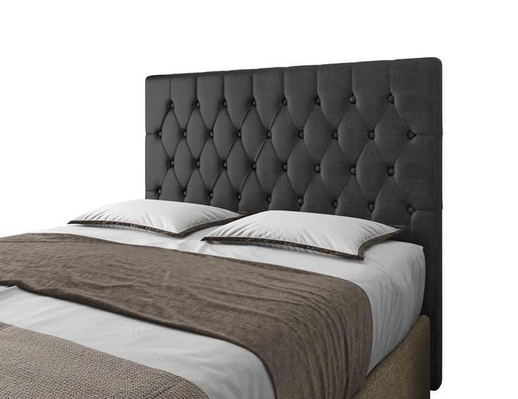 Imagem de Cabeceira Para Cama Box Potenza Casal 1,40cm Laminado Preto - FdECOR