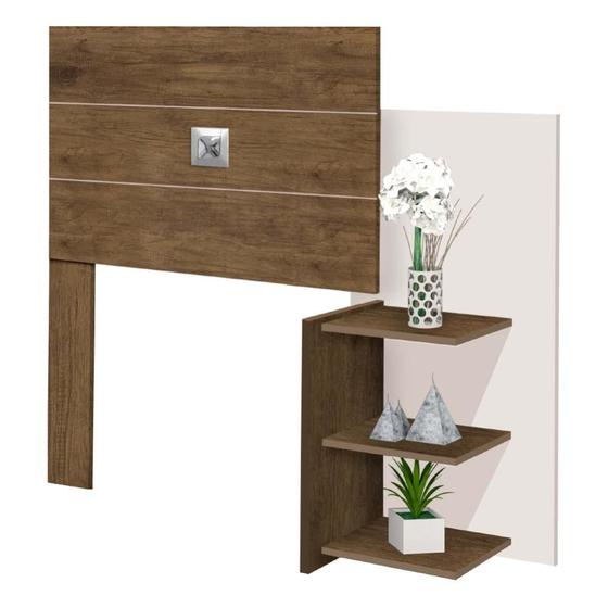 Cabeceira Para Cama Box Solteiro Com Prateleiras Acapulco Jequitibá/Off White J&A Menor preço em Cabeceira Para Cama Box Solteiro Com Prateleiras Acapulco Jequitibá/Off White J&A