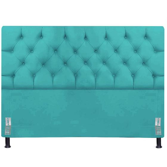 Imagem de Cabeceira Para Cama Box Solteiro Estofada Capitone 90 Cm Cristal Para Quarto Nanda Decor