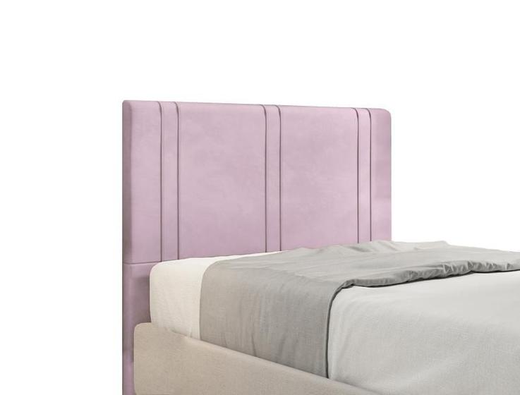 Imagem de Cabeceira Para Cama Box Vittória Casal 1,40cm Veludo Rose - FdECOR