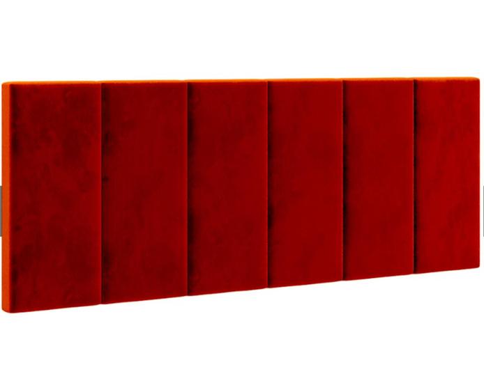 Imagem de Cabeceira Para Cama Casal King Queen Box 1,40x55 Dubai Vermelho - MagL