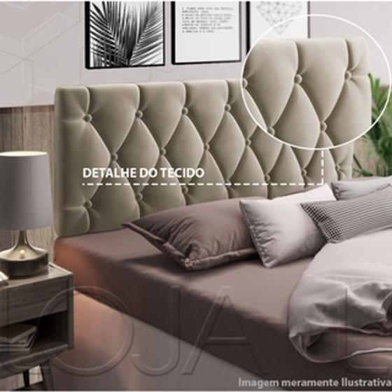 Cabeceira Para Cama Casal Queen King 1,60x55 Paris Areia - MagL Menor preço em Cabeceira Para Cama Casal Queen King 1,60x55 Paris Areia - MagL