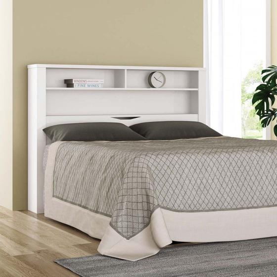 Cabeceira para Cama de Casal Invicta com BaAº Santos AndirA Menor preço em Cabeceira para Cama de Casal Invicta com BaAº Santos AndirA