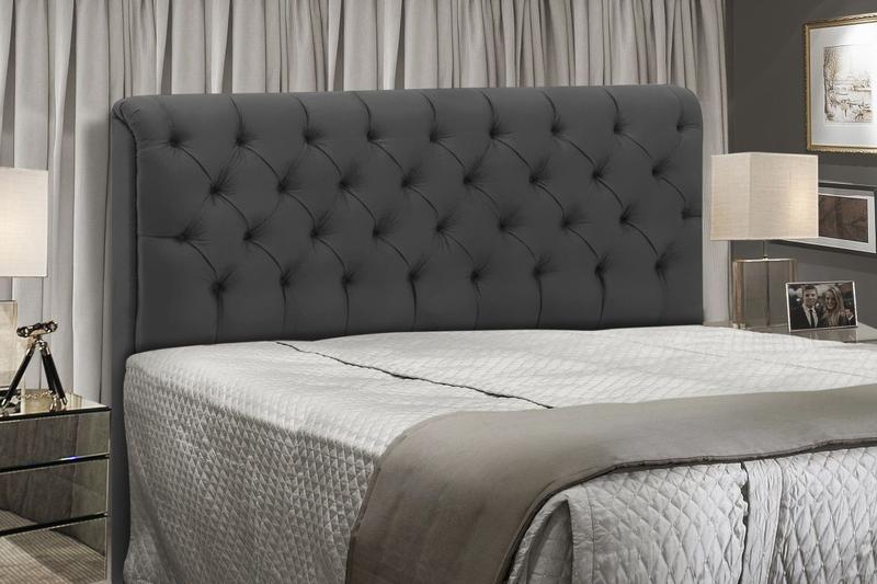 Cabeceira Paris Para Cama Box Casal 1,40 cm Suede Cinza 1303 - JS Móveis Menor preço em Cabeceira Paris Para Cama Box Casal 1,40 cm Suede Cinza 1303 - JS Móveis