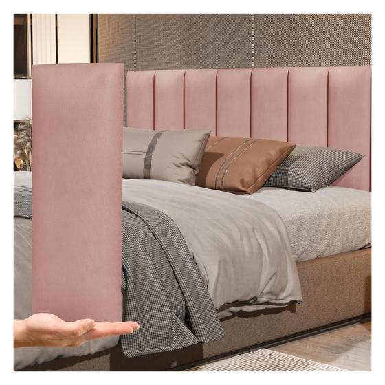 Imagem de Cabeceira Placa Estofada De Cama Box Modulo 20x60cm Cama Casal