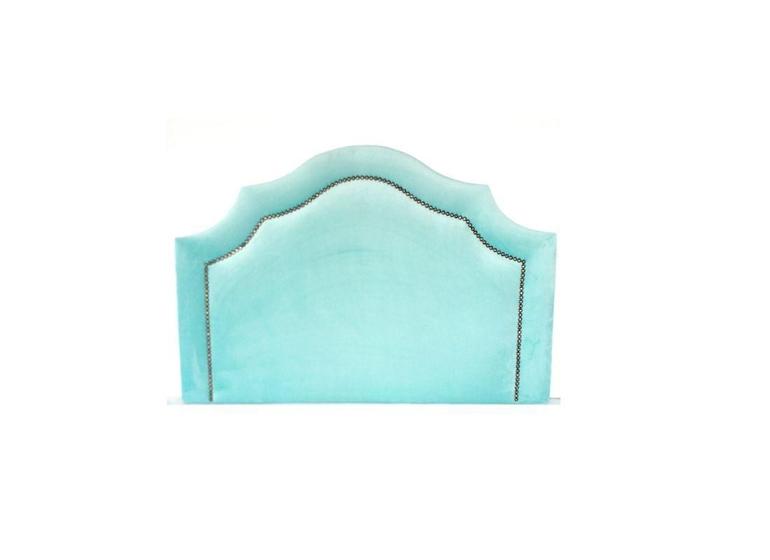 Cabeceira Provençal Solteiro Com Tachas Em Veludo ul Bebê - Captonê Design Imagem de Cabeceira Provençal Solteiro Com Tachas Em Veludo ul Bebê