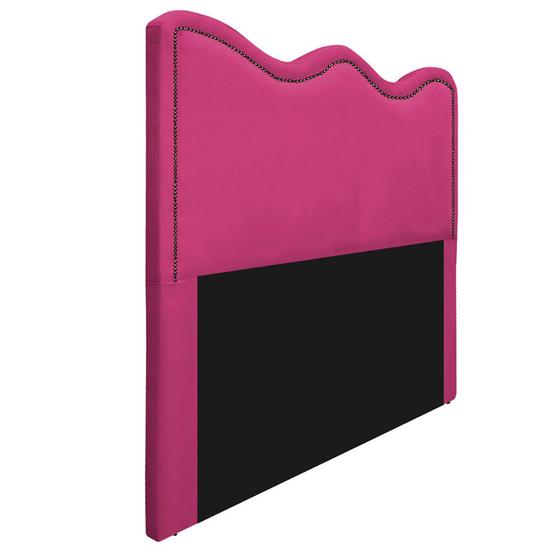 Imagem de Cabeceira Queen Bari P02 160 cm para cama Box Suede Pink - Amarena Móveis