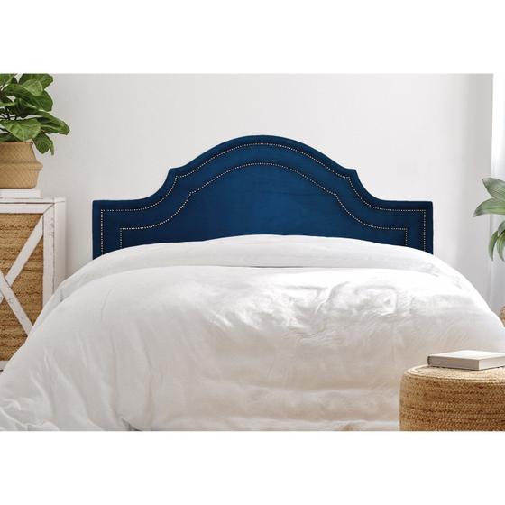 Imagem de Cabeceira Queen Estofada para Cama Box com Tachas 160x60cm Provençal Luxo Dupla