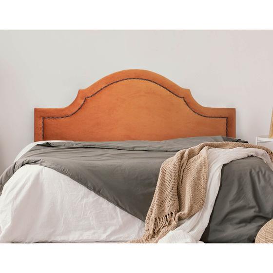 Imagem de Cabeceira Queen Estofada para Cama Box com Tachas 160x60cm Provençal Luxo