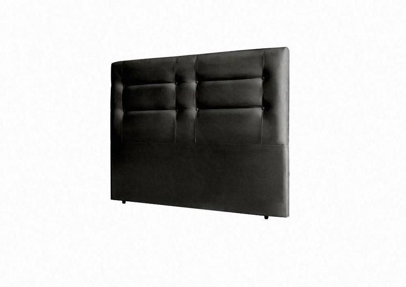 Imagem de Cabeceira Queen Isa 160cm Suede Preto  FdECOR