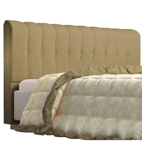 Imagem de Cabeceira Queen Kiara 160 CM Suede Bege - D A Decor