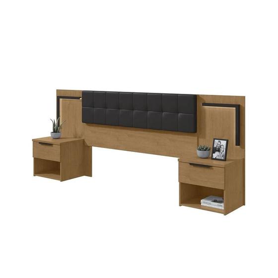 Cabeceira Queen Lopas Calitan Com Led Menor preço em Cabeceira Queen Lopas Calitan Com Led