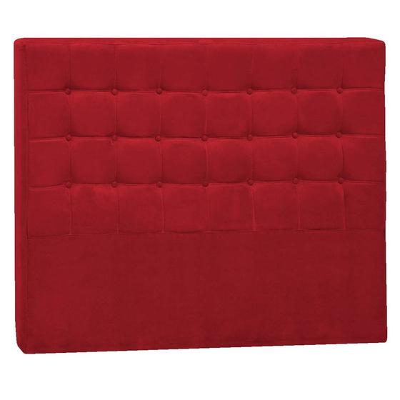 Imagem de Cabeceira Queen Pequim P04 160 cm Suede  Vermelho TCA 53 - Amarena Móveis