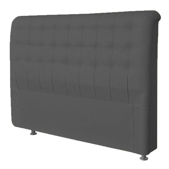 Imagem de Cabeceira Queen Tânia 160 CM Suede Cinza - D A Decor