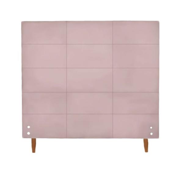 Imagem de Cabeceira Raissa 1,20 Cm Para Cama Box Veludo Rose