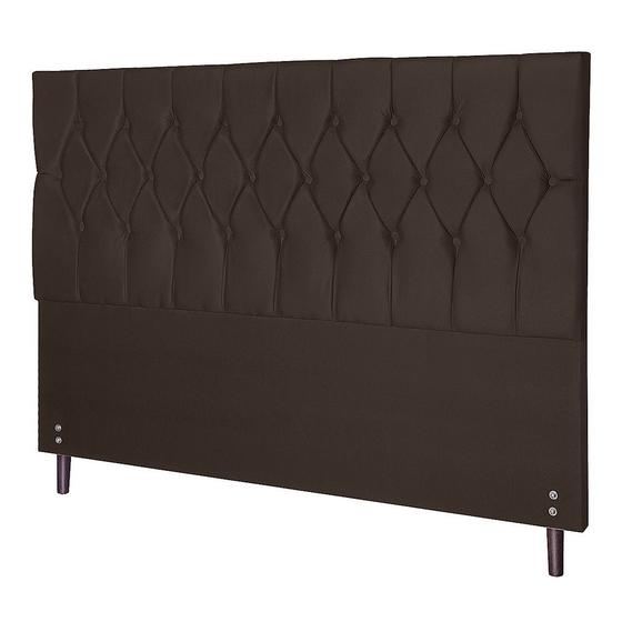 Imagem de Cabeceira Ram 1500 Marrom Estofada para Cama Box Solteiro 94Cm Quarto Luxo 