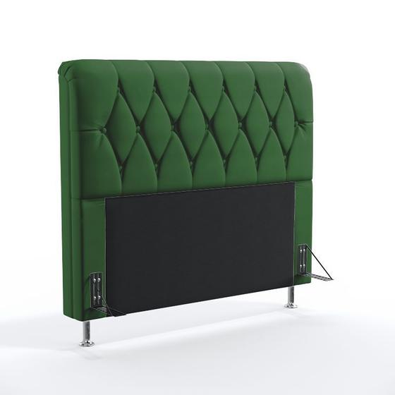 Imagem de Cabeceira Sirius 160 Para Cama Queen Sued Verde Aradecor