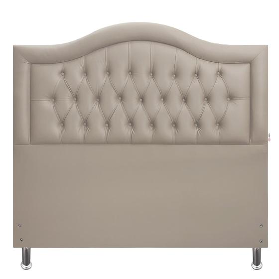 Imagem de Cabeceira Solteiro 90 Cama Box Sophia Provençal Bege Corano Com Pés Plus RBL