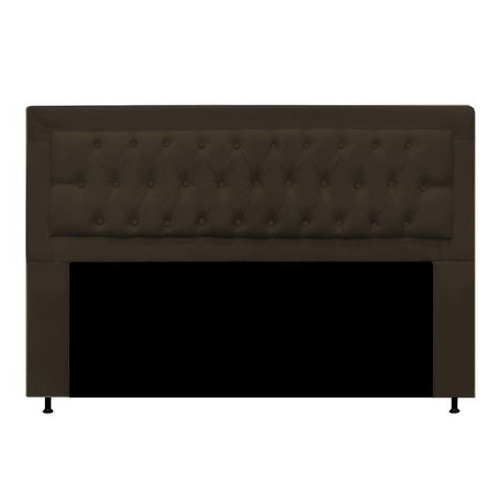 Imagem de Cabeceira Solteiro Bianca 90 CM Suede Marrom - D A Decor