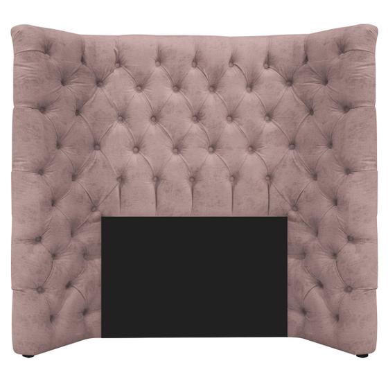 Imagem de Cabeceira Solteiro Everest P02 90 cm para cama Box Linho - Doce Sonho Móveis