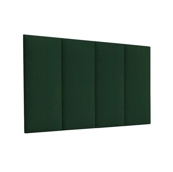 Imagem de Cabeceira Solteiro MDF/MDP Estofada Suede 0,90 Verde Musgo