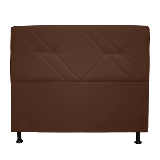 Imagem de Cabeceira solteiro monaco 100cm suede marrom