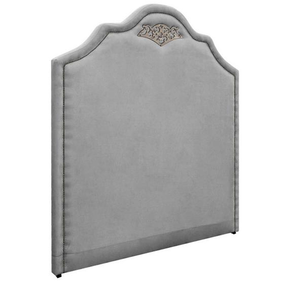 Imagem de Cabeceira Solteiro Orlando P02 90 cm para cama Box Suede - Doce Sonho Móveis