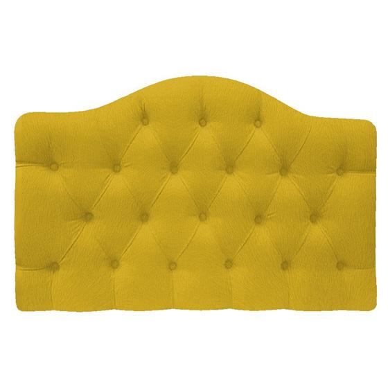 Imagem de Cabeceira Suspensa Imperatriz 160 cm Queen Size Suede Amarelo - Doce Sonho Móveis