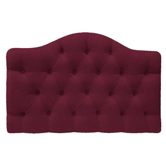 Imagem de Cabeceira Suspensa Imperatriz 160 cm Queen Size Suede Bordô - Doce Sonho Móveis