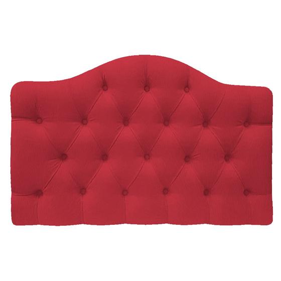 Imagem de Cabeceira Suspensa Imperatriz 160 cm Queen Size Suede Vermelho - ADJ Decor