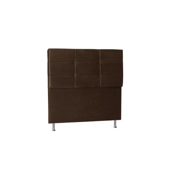 Imagem de Cabeceira Tóquio 1,95 Cm Cama Box King Size Suede Marrom