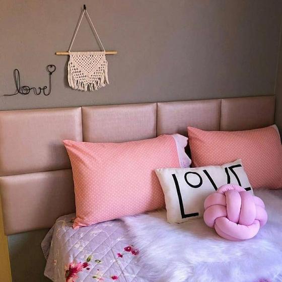 Cabeceira Veludo Estofada 30x40cm Modulada para Cama Box Queen King Solteiro ou Casal - Papel e Parede Adesivos Imagem de Cabeceira Veludo Estofada 30x40cm Modulada para Cama Box Queen King Solteiro ou Casal