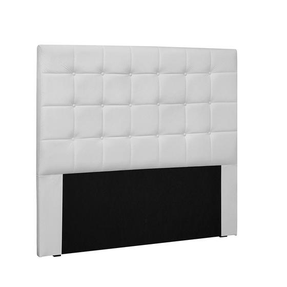 Imagem de Cabeceira Verona Para Cama Box Queen 160 cm material sintético Branco - D'Rossi