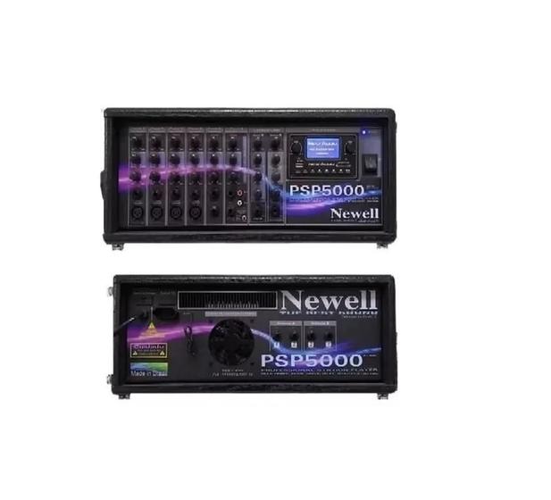 Imagem de Cabeçote Amplificado Mixer 6 Canais Fx-Bt-Rec Newell Psp5000