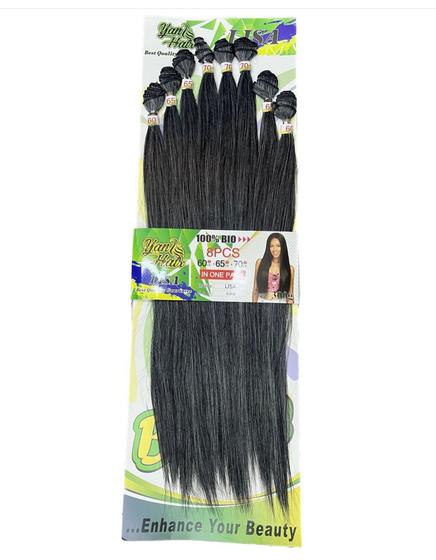 Imagem de Cabelo 100% Orgânico estilo Lisa 70cm 300g 8 Telas