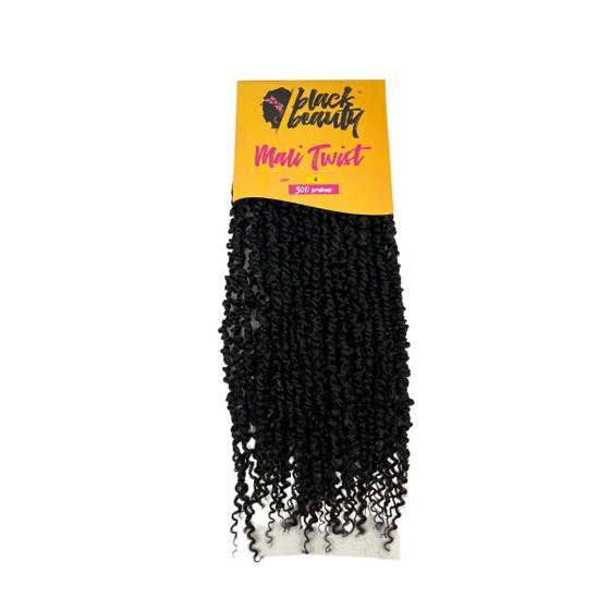 Imagem de Cabelo Afro Twist Black Beauty Fibra Sintetica Premium 300Gr