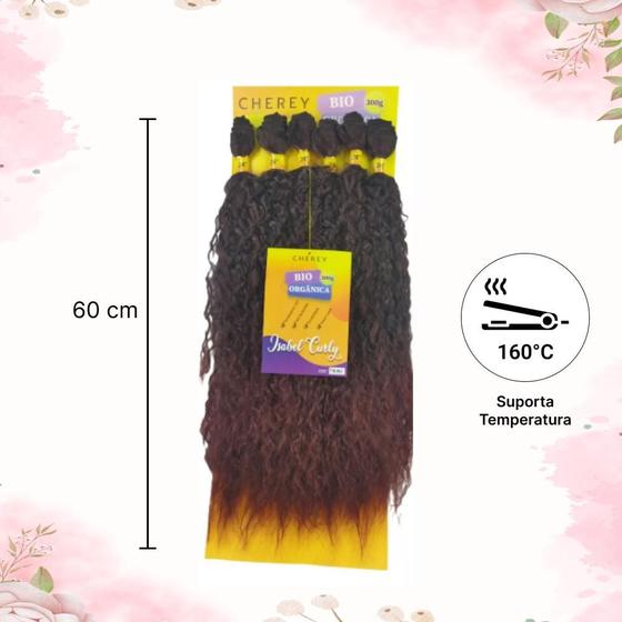 Imagem de Cabelo Bio Fibra Isabel Curly 6x 300g Para Entrelace