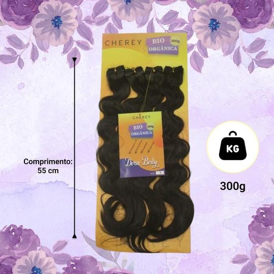 Imagem de Cabelo bio orgânico doris 55cm 300g entrelace