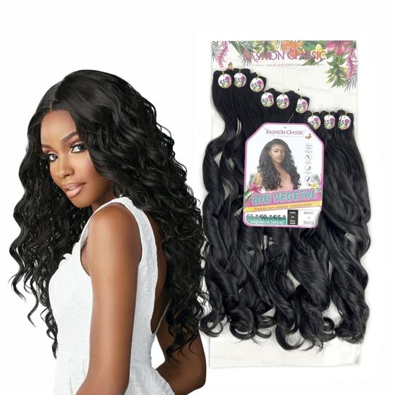 Imagem de Cabelo Bio Vegetal Agnes Fashion Classic 9 Telas 65cm 360g