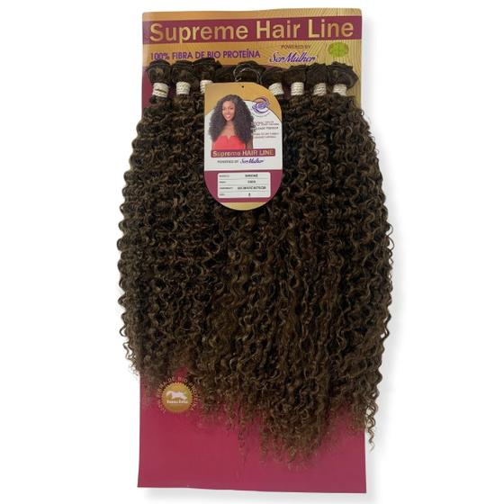 Imagem de Cabelo Bio Vegetal Cacheado Ser Mulher Linha Supreme Hair Modelo Simone 70 cm Pacote 330g