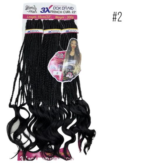 Imagem de Cabelo Boho Curl Crochet Braid Trança Pronta Com Cachos