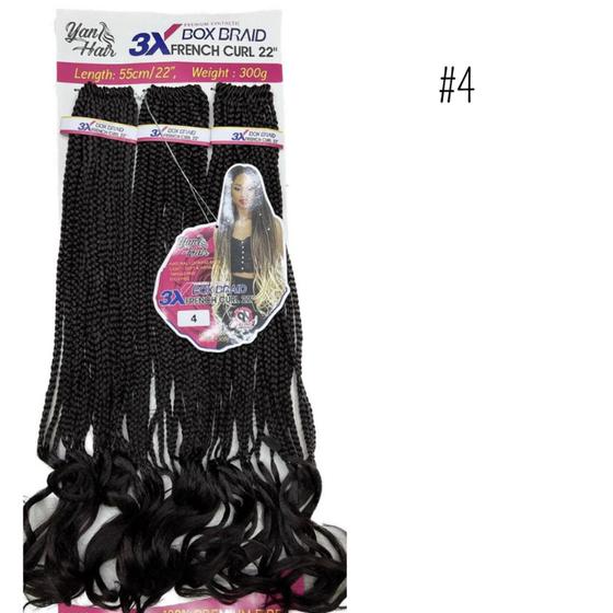 Imagem de Cabelo Boho Curl Crochet Braid Trança Pronta Com Cachos