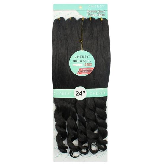 Imagem de Cabelo Boho Curl Fibra Premium Jumbo Gypsy Braids Fulani