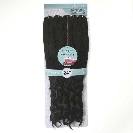 Imagem de Cabelo Boho Curl Fibra Sintética 400G Para Crochet Braids