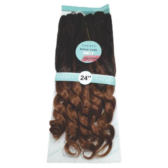 Imagem de Cabelo Boho Curl Fibra Sintética 400G Para Crochet Braids