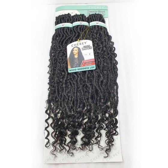 Imagem de Cabelo Boho Goddess Loc Cherey Fibra Sintética 275G Crochet