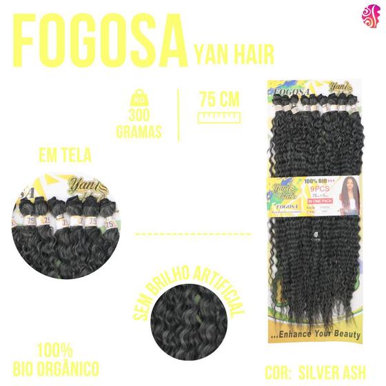 Imagem de Cabelo Cacheado Afro Bio Organico - Fogosa - 75cm / 300Gr- Yan Hair