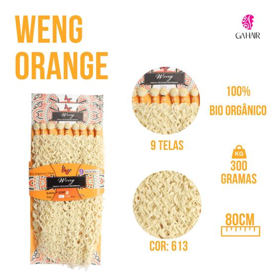 Imagem de Cabelo Cacheado Bio Organico 320Gr/70Cm -Em tela -Pronto Para Aplicar