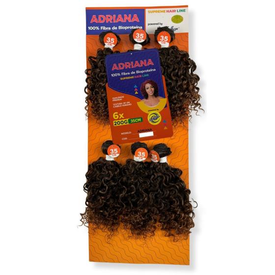 Imagem de Cabelo Cacheado Linha Supreme Hair Modelo Adriana Bio Vegetal 35cm 200g