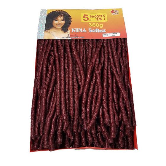 Imagem de Cabelo Cacheado Nina Softex Original Pacotão 360gr
